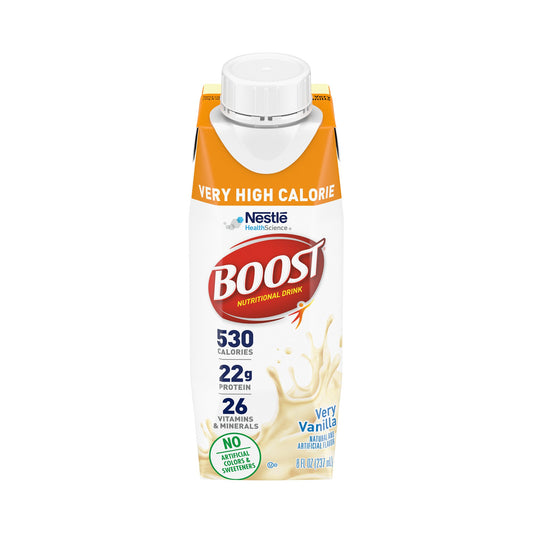 Boost® Very High Calorie Vanilla Nutritional Drink, 8-ounce Carton