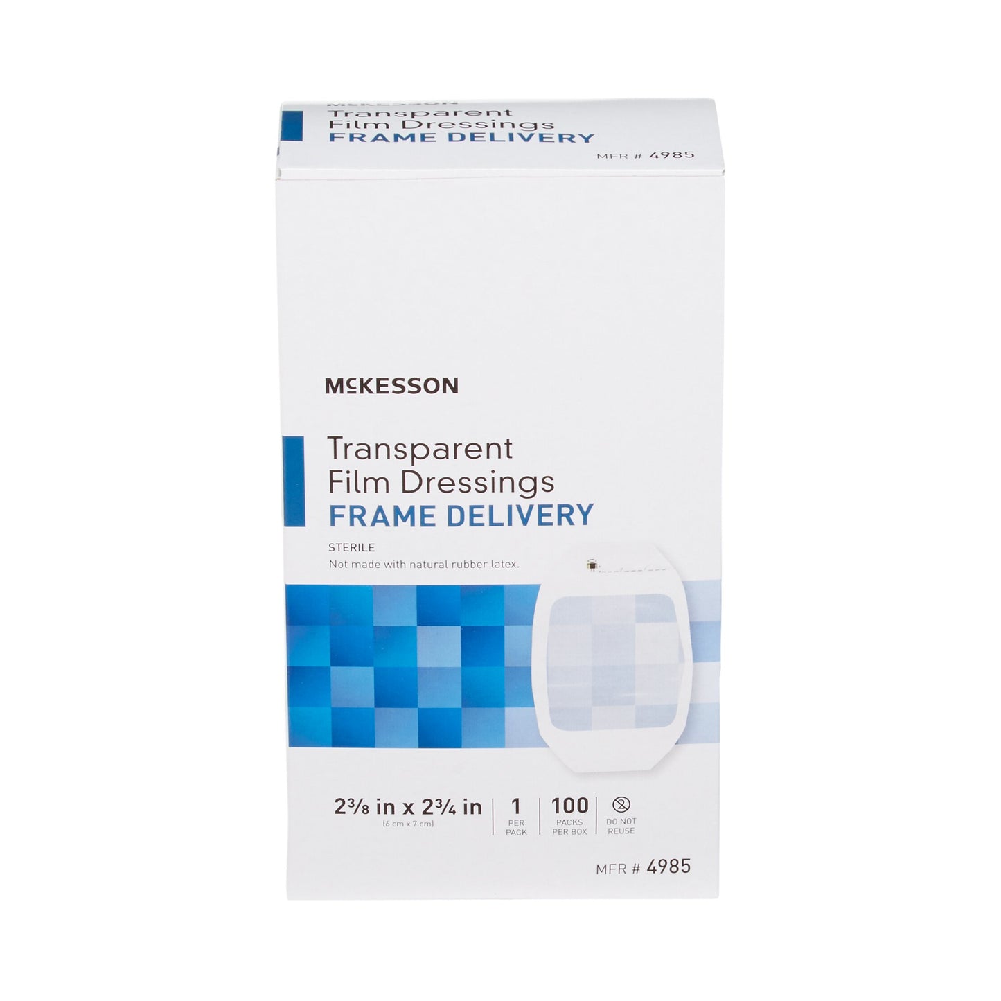 Transparent Film Dressing McKesson 2-3/8 X 2-3/4 Inch Frame Style Delivery Octagon Sterile