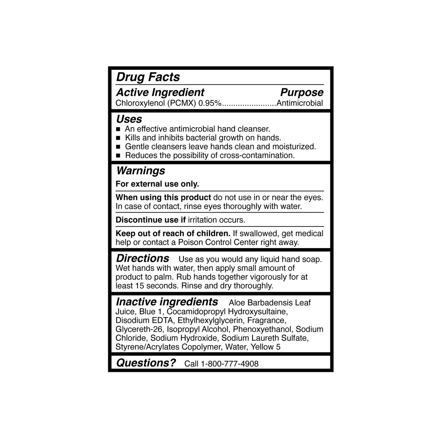 SOAP, ANTIMIC LOTION ALOE DISC1000ML (10/CS)