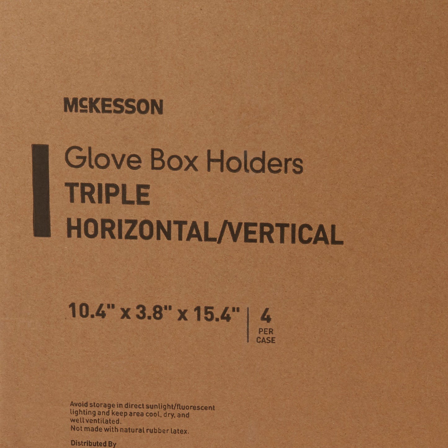 HOLDER, GLOVE BOX TRIPLE CLR PLAS LF (4/CS)