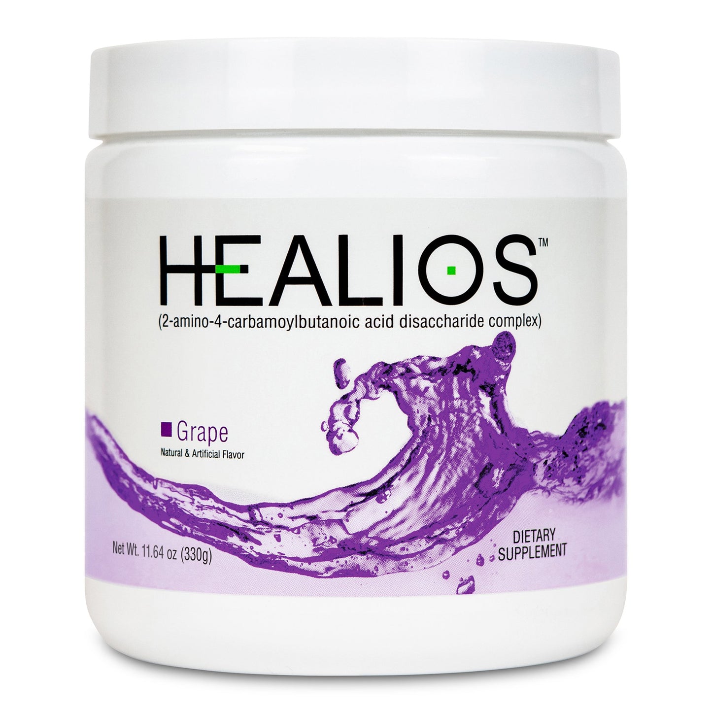 Oral Supplement Healios Grape Flavor Powder 11.64 oz. Jar