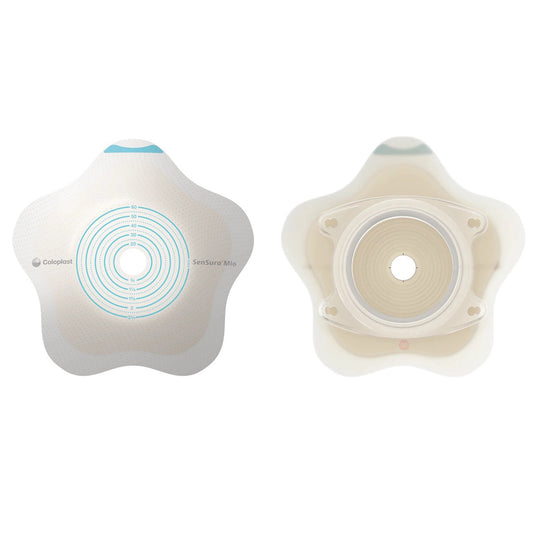 SenSura® Mio Click Convex Flip Ostomy Barrier, 35 mm Stomas, Red Match