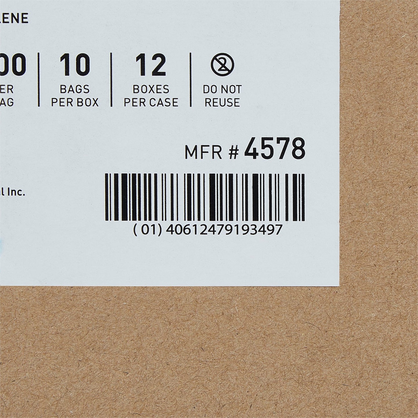 BAG, ZIP LOCK 3"X5" (100/PK 10PK/BX 12BX/CS)