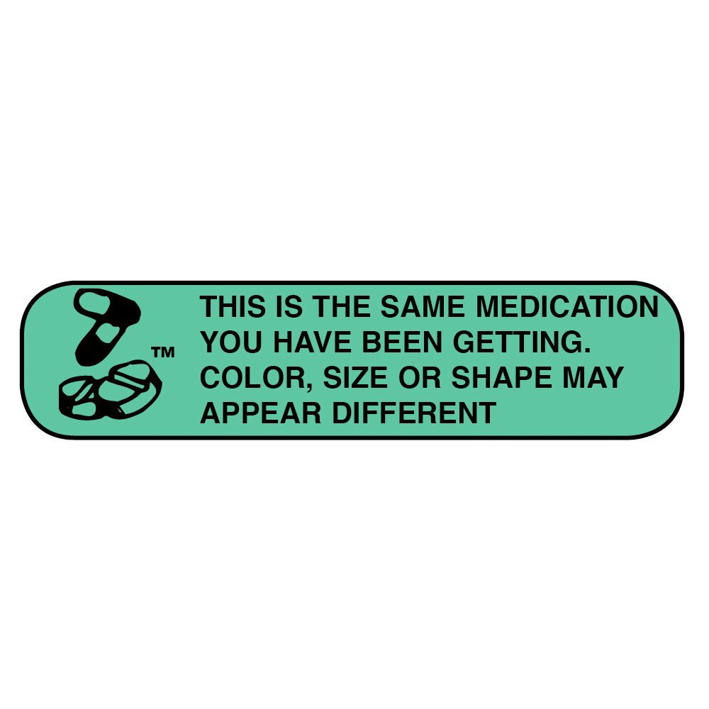 Apothecary Pre-Printed Pharmacy Label, 0.6 x 0.4 Inch