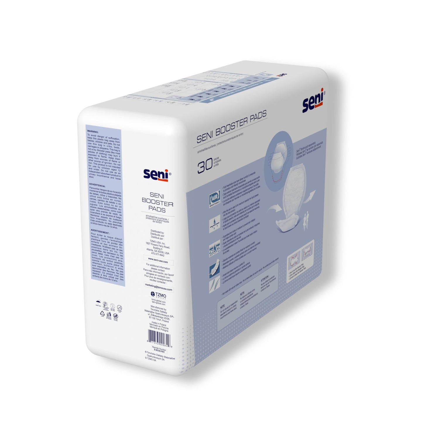 Seni® Booster Pad Brief Inserts