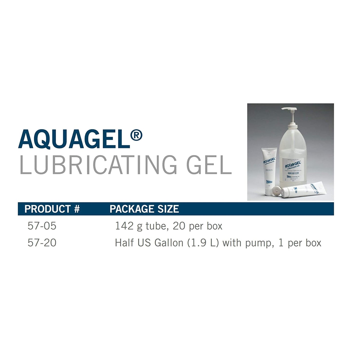 Aquagel® Water Soluble Lubricating Gel, 70-ounce Jug with Pump Mechanicism