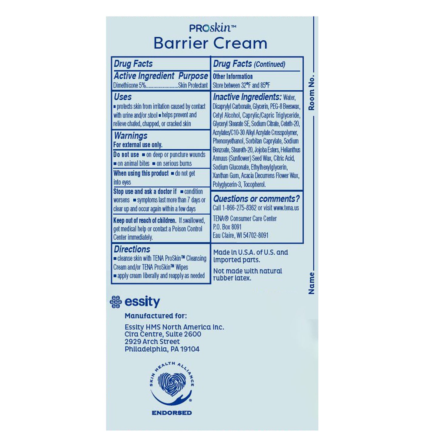 CREAM, BARRIER TENA PROSKIN 100ML (10/CS)