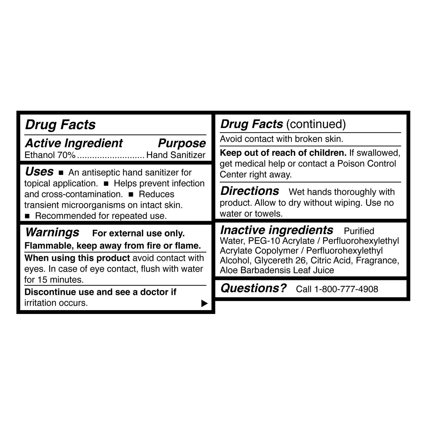 SANITIZER, FOAM ALOE 8.5OZ PUMP (24/CS)