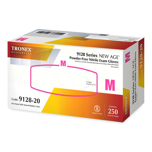 New Age® 9128 Series Nitrile Exam Glove, Medium, Violet-Blue