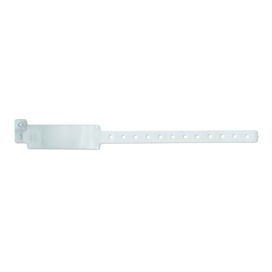 Veri-Color® Insert Vinyl Wristband, 1 x 10 Inch, White