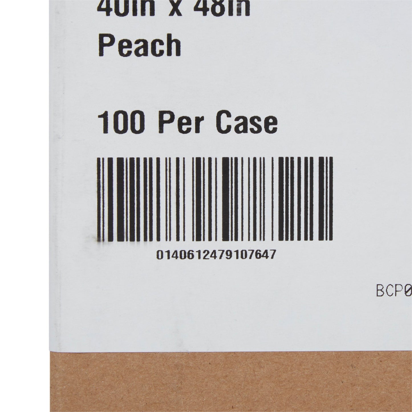 SHEET, DRAPE 2PLY PEACH 40X48 (100/CS)