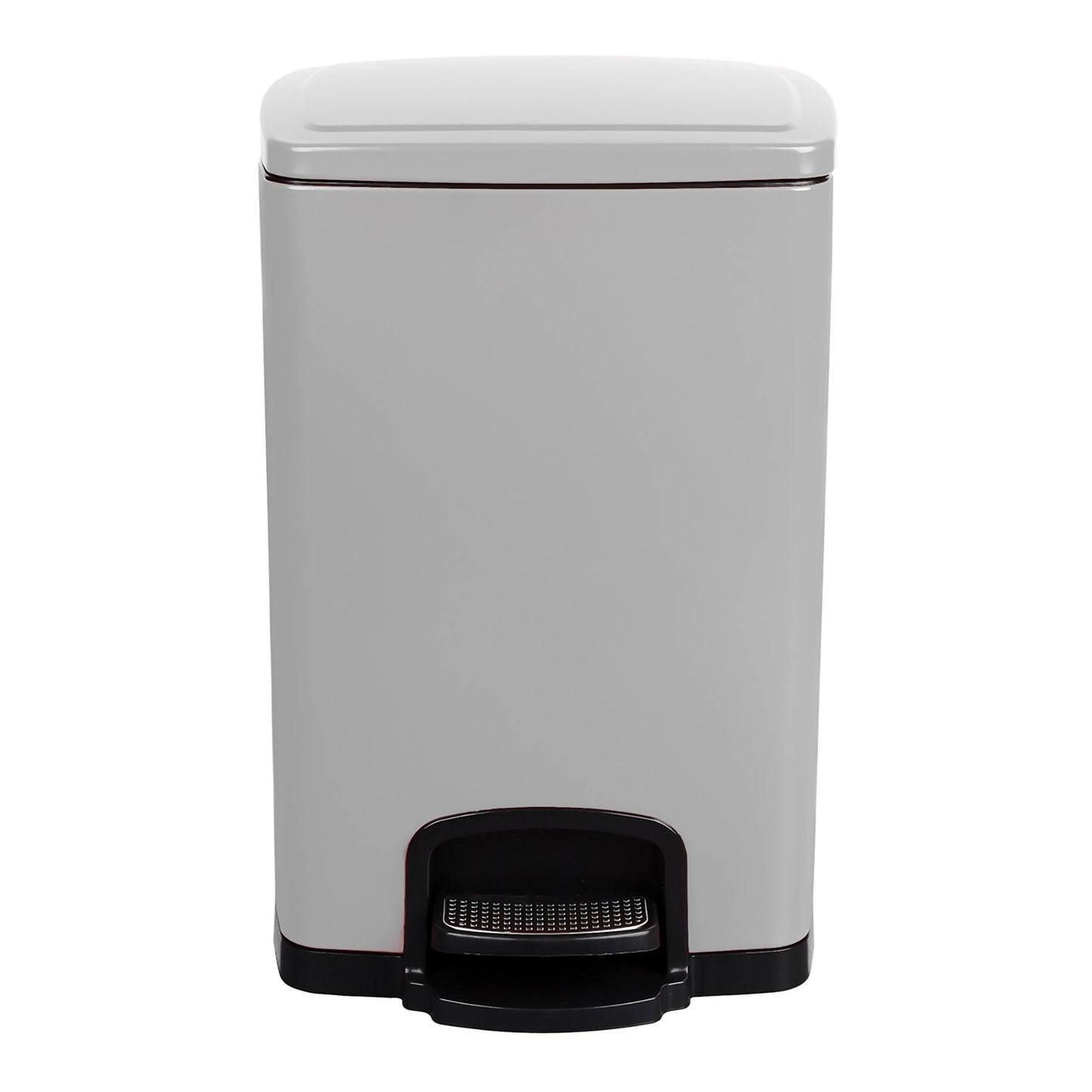 McKesson White Square Step-On Trash Can, 5 gallon