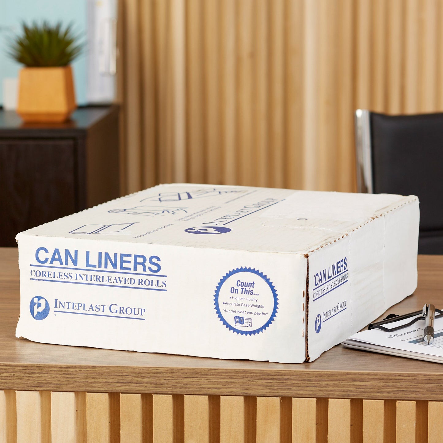 LINER, CAN CLR 8MIC 30"X37" 20-30GL (500/CS)