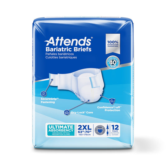 Attends® Bariatric Briefs, 2X-Large