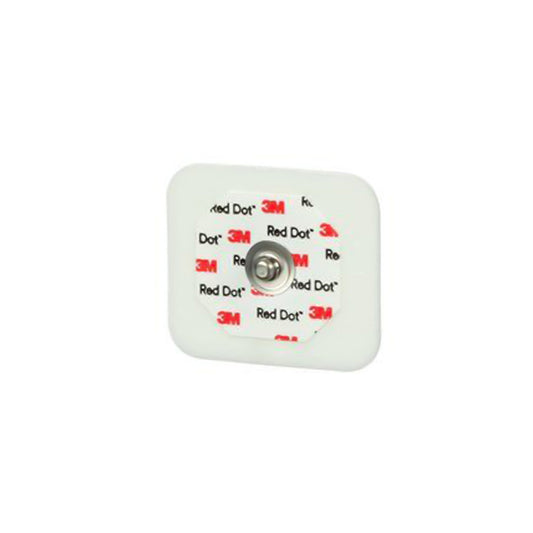ECG Monitoring Electrode 3M Red Dot Snap Connector Sticky Gel Foam Backing Adult Non-Radiolucent