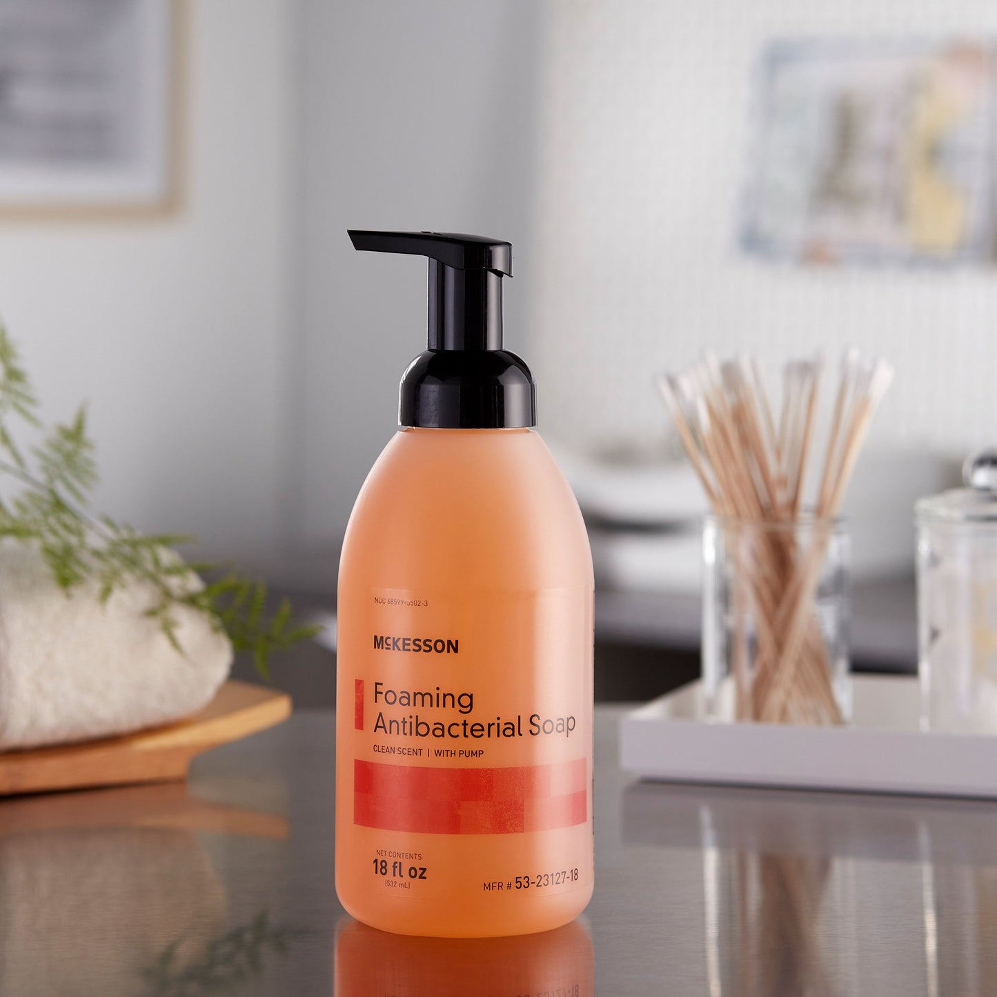 SOAP, MCKESSON FOAMING ANTIB BENZETHONIUM CHLORIDE 18OZ (12