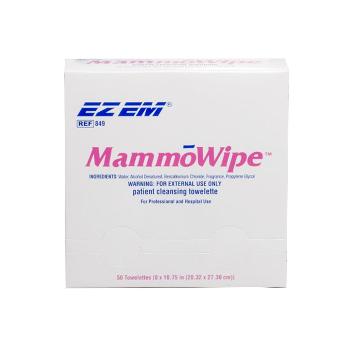 WIPE MAMMO F/SKIN 50/BX 50/BX 10BX/CS