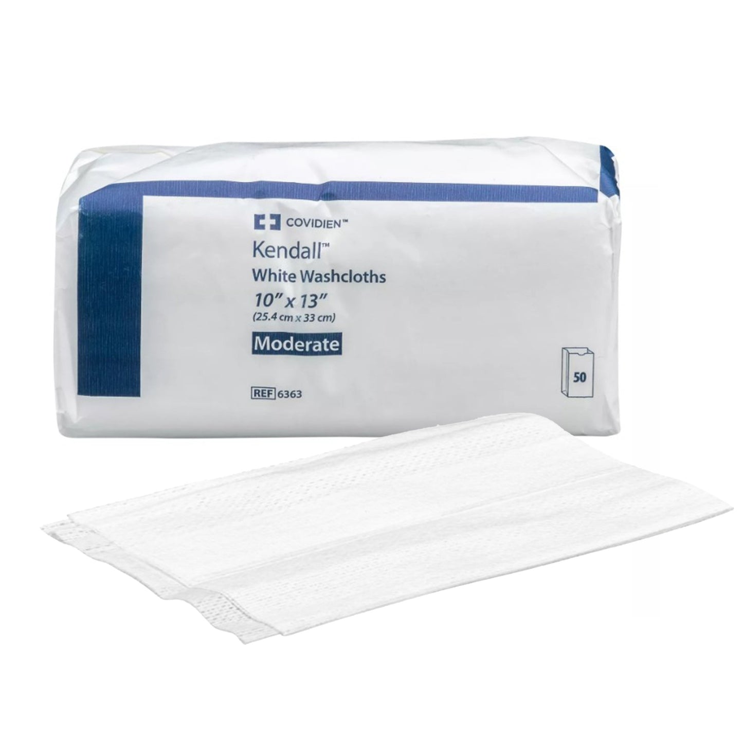 Kendall™ Washcloth, 10 x 13 Inch