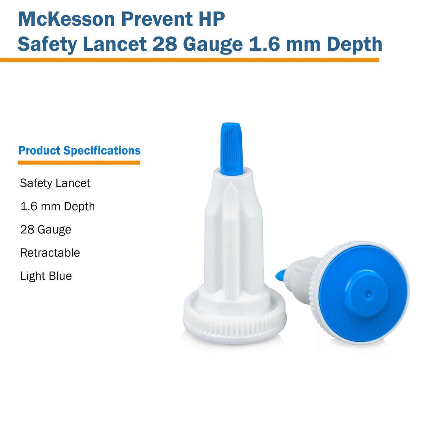 LANCET, HAEMOLANCE 28GX1.6MM (100/BX 20BX/CS)