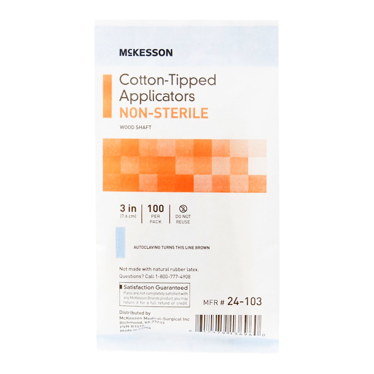 APPLICATOR, COTTON TIP N/S 3" (100/BG 10BG/BX 10BX