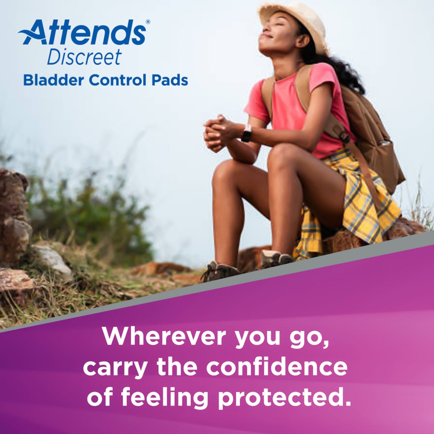 Attends® Discreet Women's Maximum Long Bladder Control Pad, 14.5-Inch Length