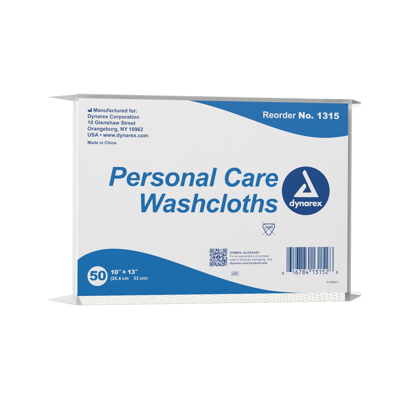 WASHCLOTH, DRY 10"X13" (50/BG 10BG/CS)