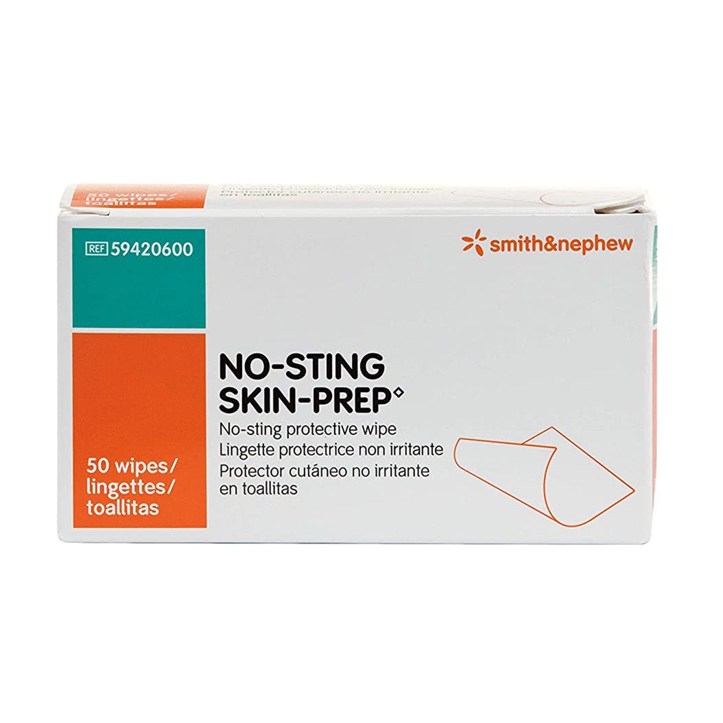WIPE, SKIN PREP NO-STING (50/BX 20BX/CS)