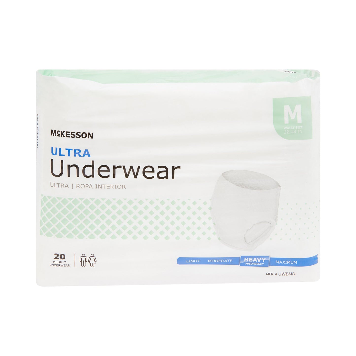 UNDERWEAR, ULTRA MED 32-44 (20/BG 4BG/CS)