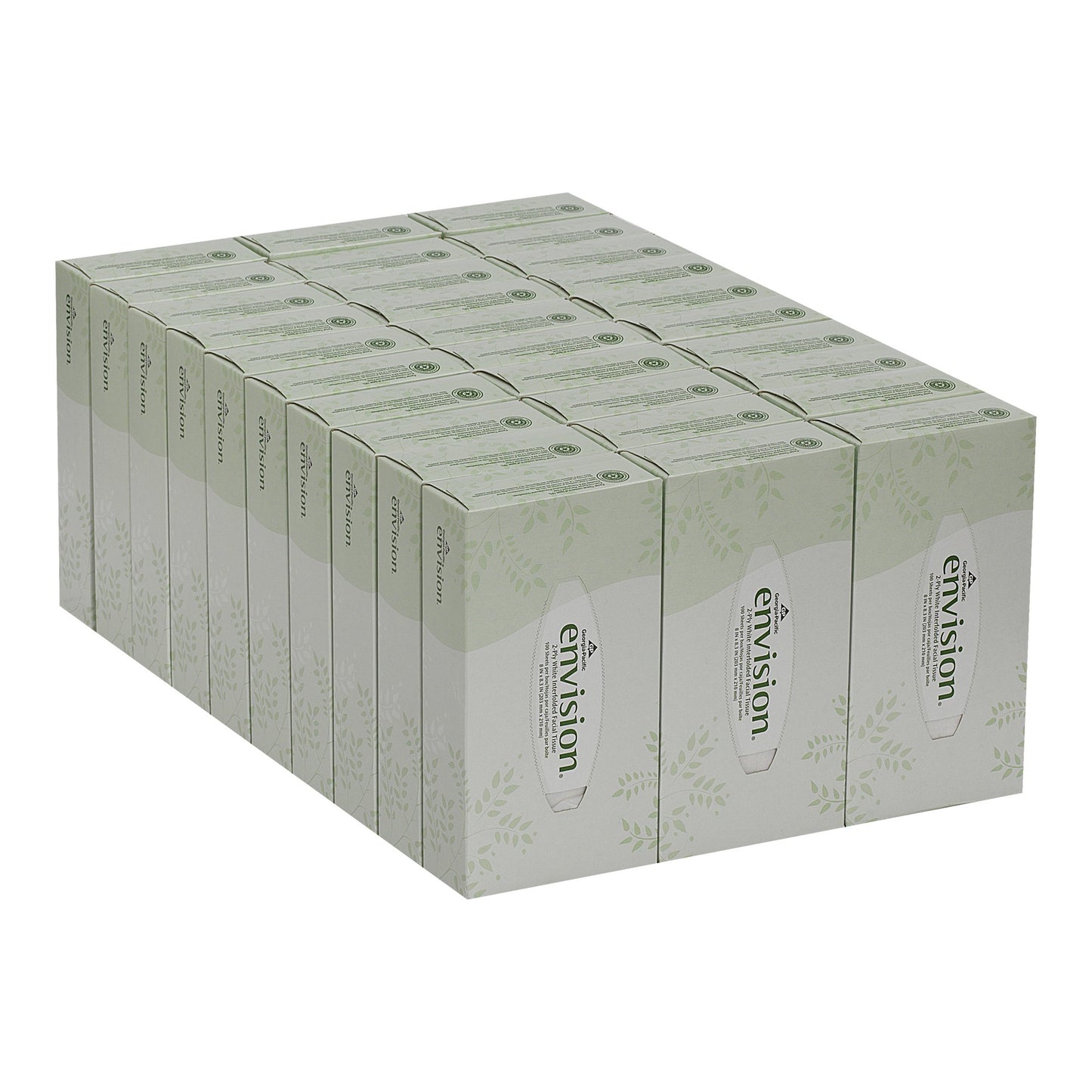 TISSUE, FACIAL ECON 2PLY WHT (30BX/CS)