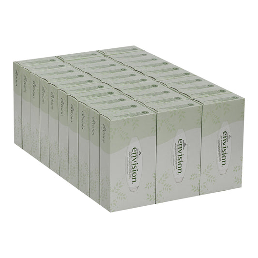 TISSUE, FACIAL ECON 2PLY WHT (30BX/CS)