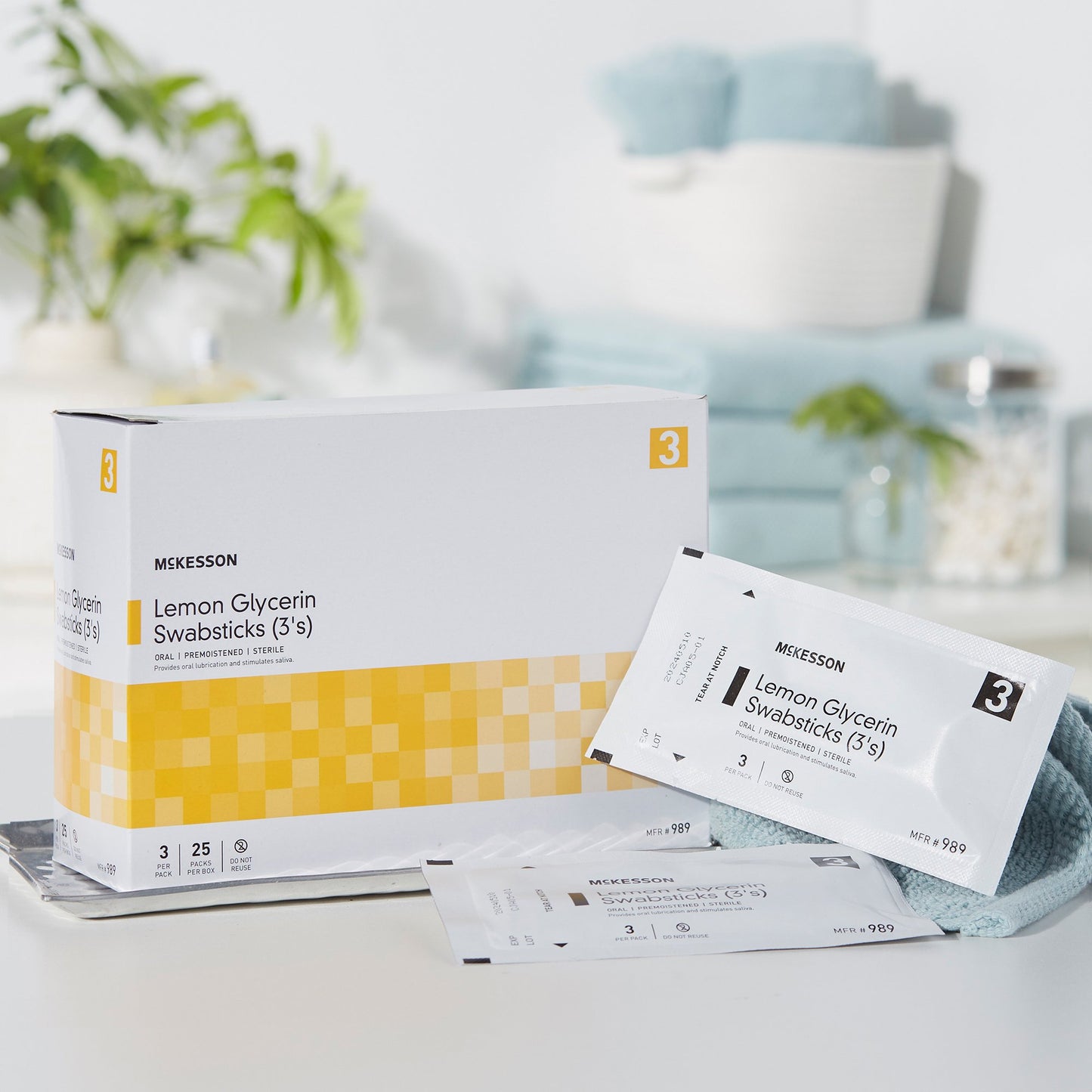 SWABSTICK, LEMON GLYCERIN STR (25/BX 10BX/CS)