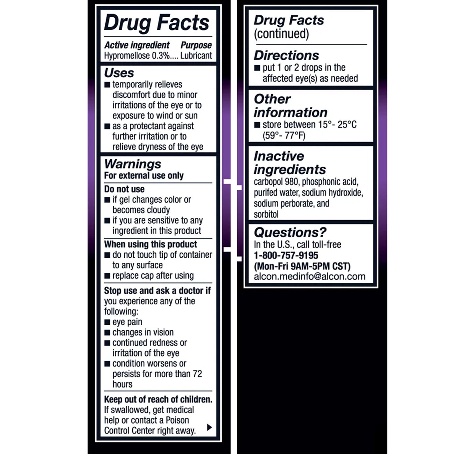 GENTEAL TEARS, GEL 0.3% 10ML