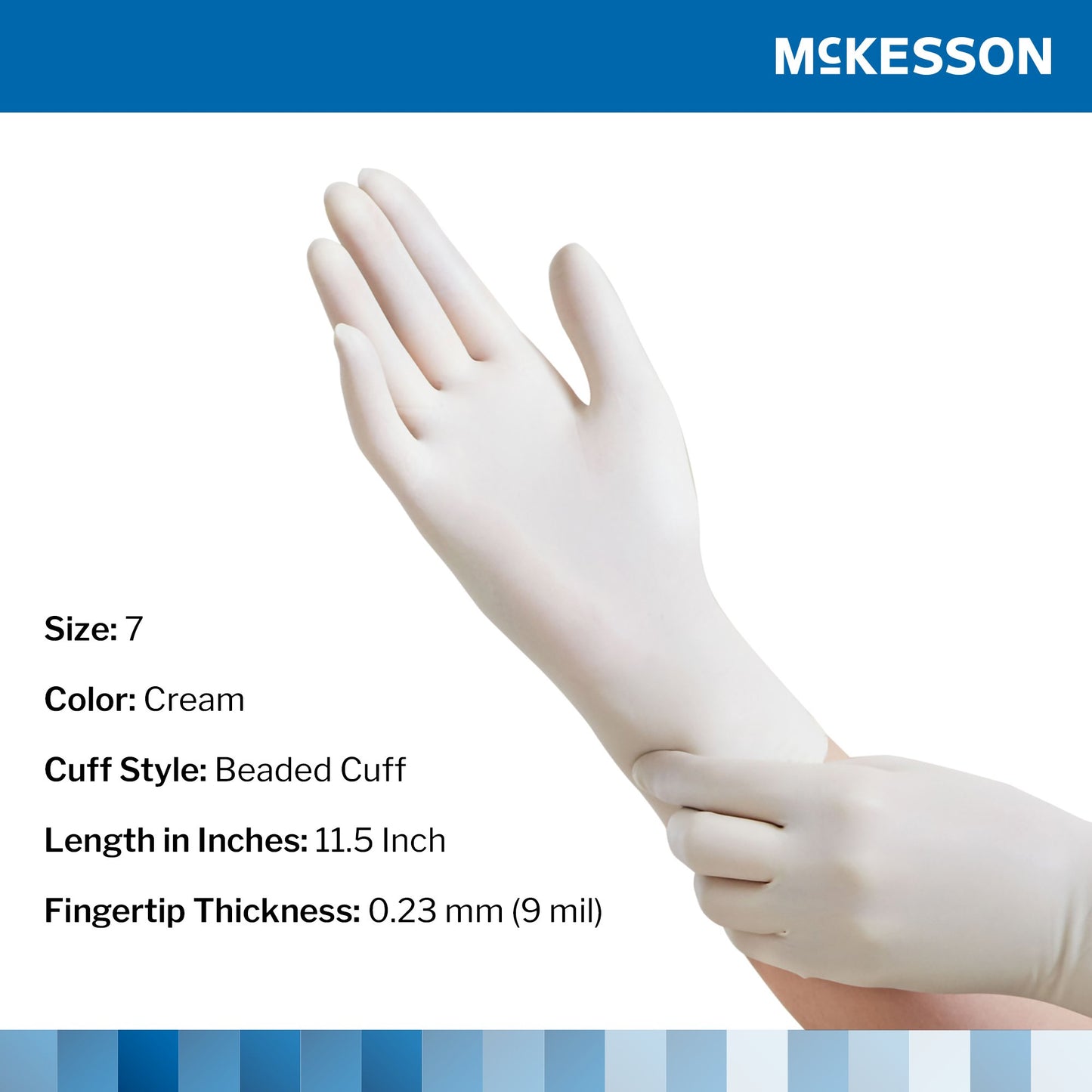 McKesson Perry® Performance Plus Surgical Glove, Size 7, Cream