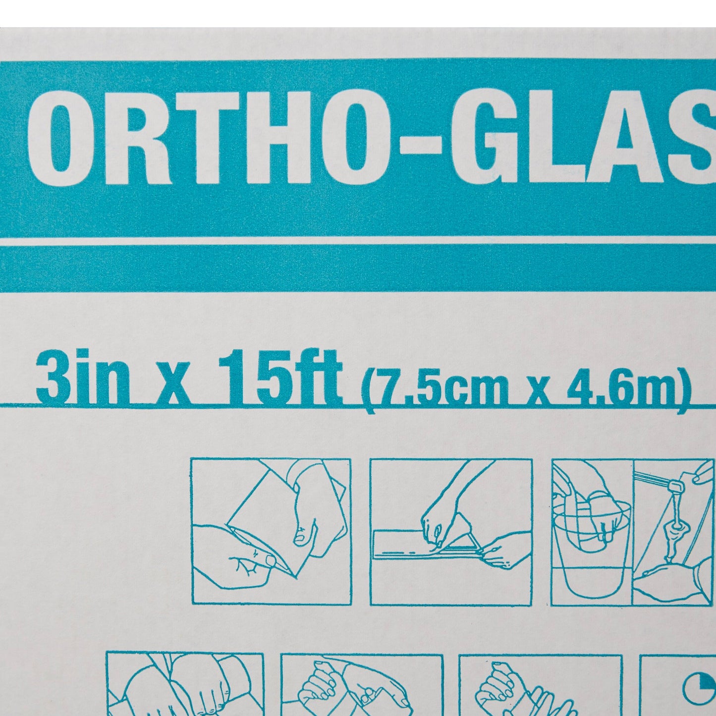 Padded Splint Roll ORTHO-GLASS 3 Inch X 15 Foot Fiberglass White