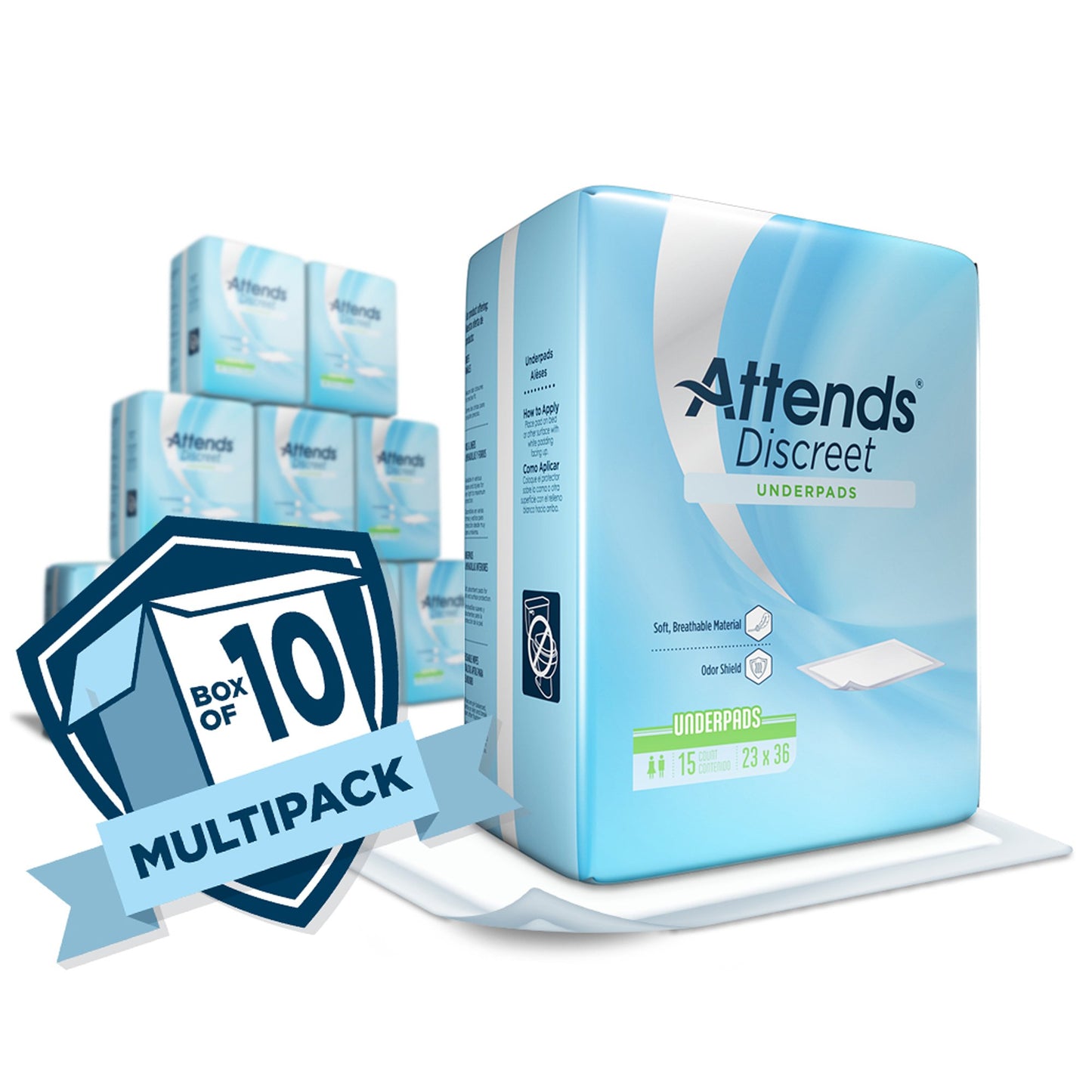 UNDERPAD, RETAIL PRNT BG 23X36(15/PK)