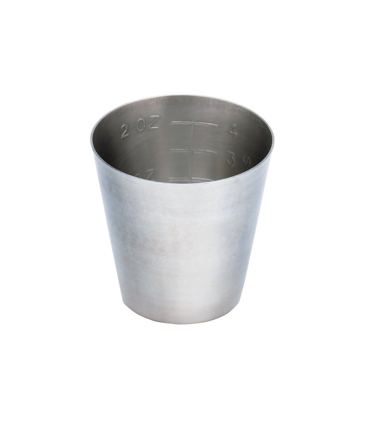 CUP, MEDICINE GRADUATED S/STL 2OZ