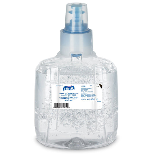 Purell® Advanced Hand Sanitizer 1,200 mL 70% Ethyl Alcohol Gel Green Certified