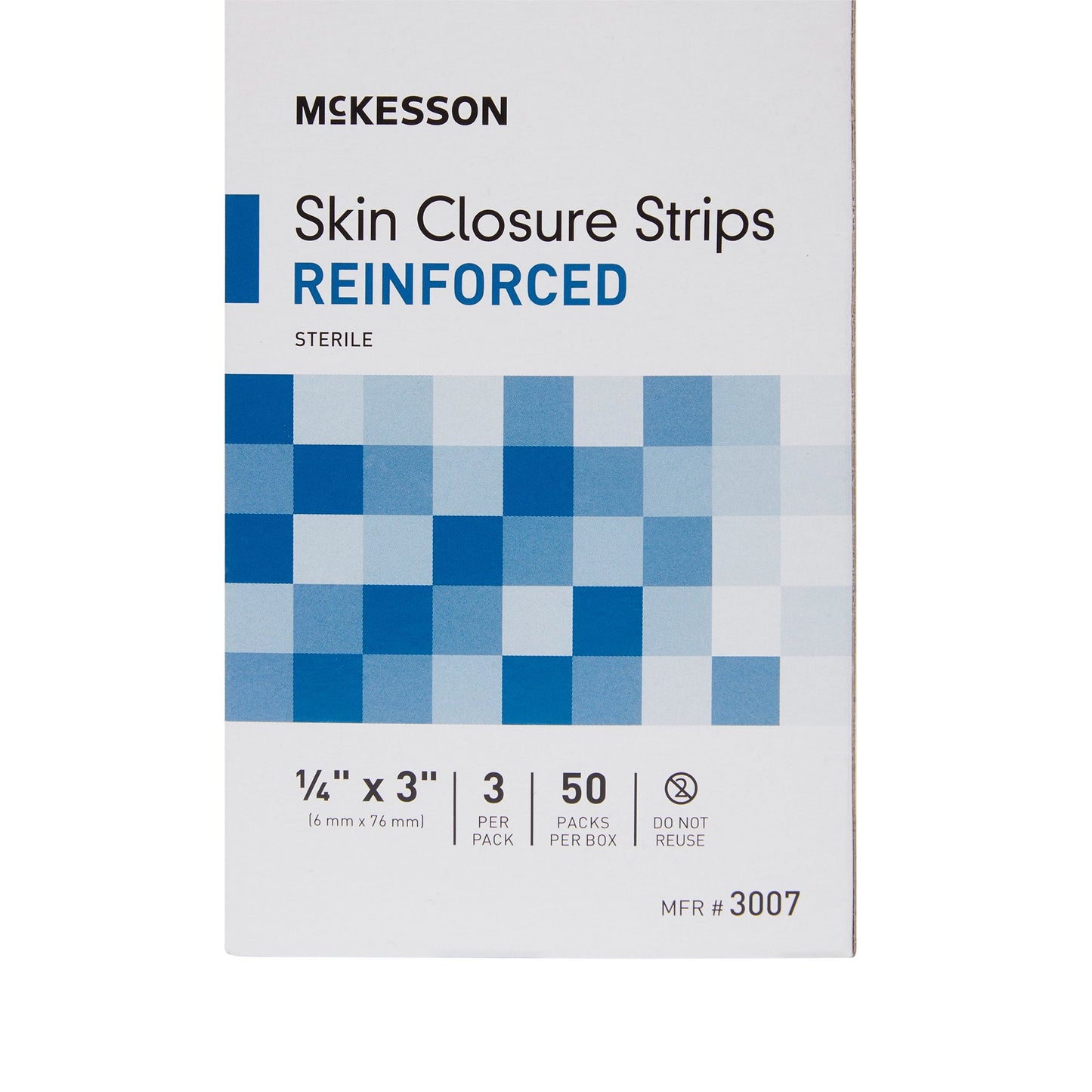 CLOSURE, SKIN REINF LF 1/4X3" (3/PK 50PK/BX 4BX/CS)
