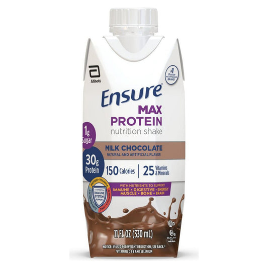 ENSURE, MAX PROTEIN SHAKE CHOCOLATE 330ML (12/CS)