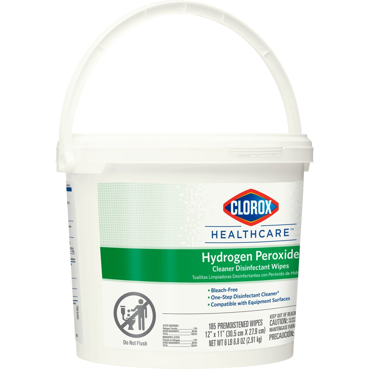 WIPE, WET CLOROX HYDROGEN PEROXIDE 12X11" (185/CT 2CT/CS)
