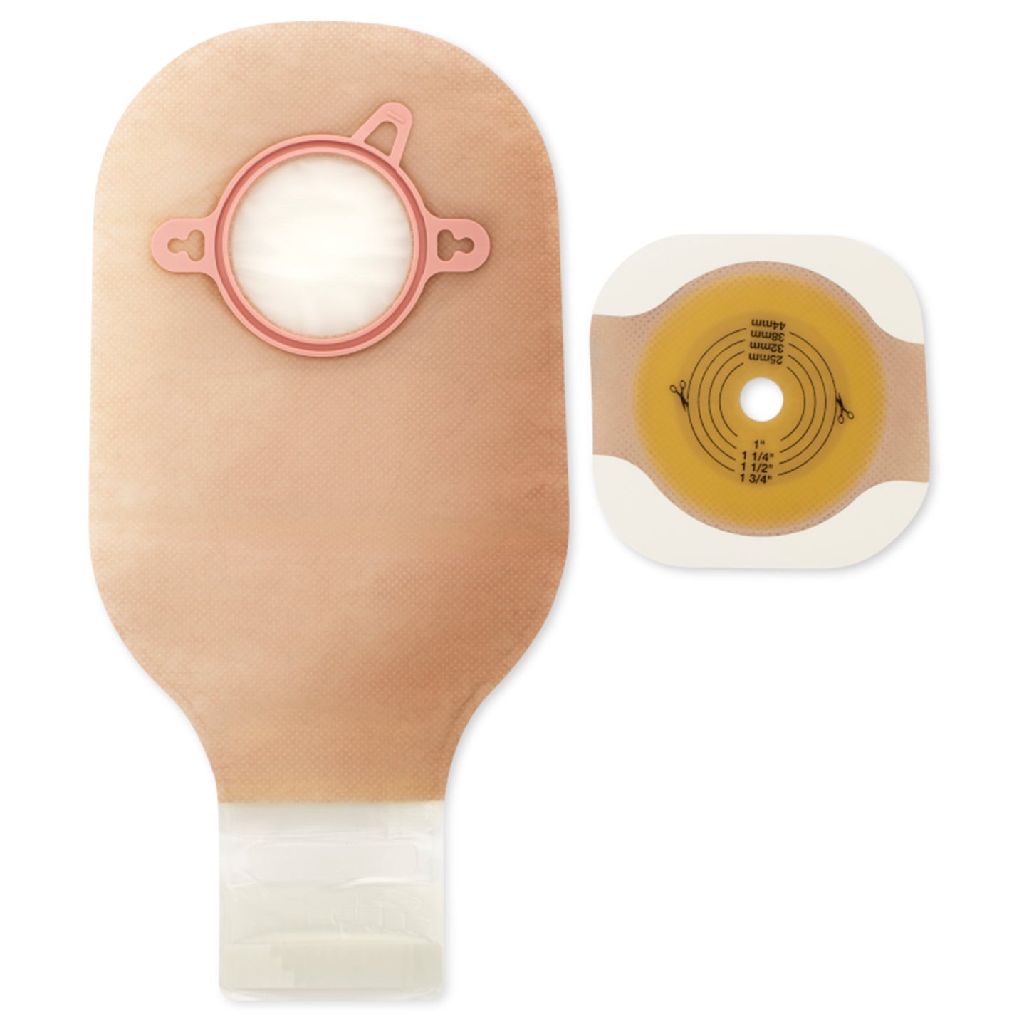 New Image™ 19353 Two-Piece Ileostomy/Colostomy Pouch, 57mm Flange, Green