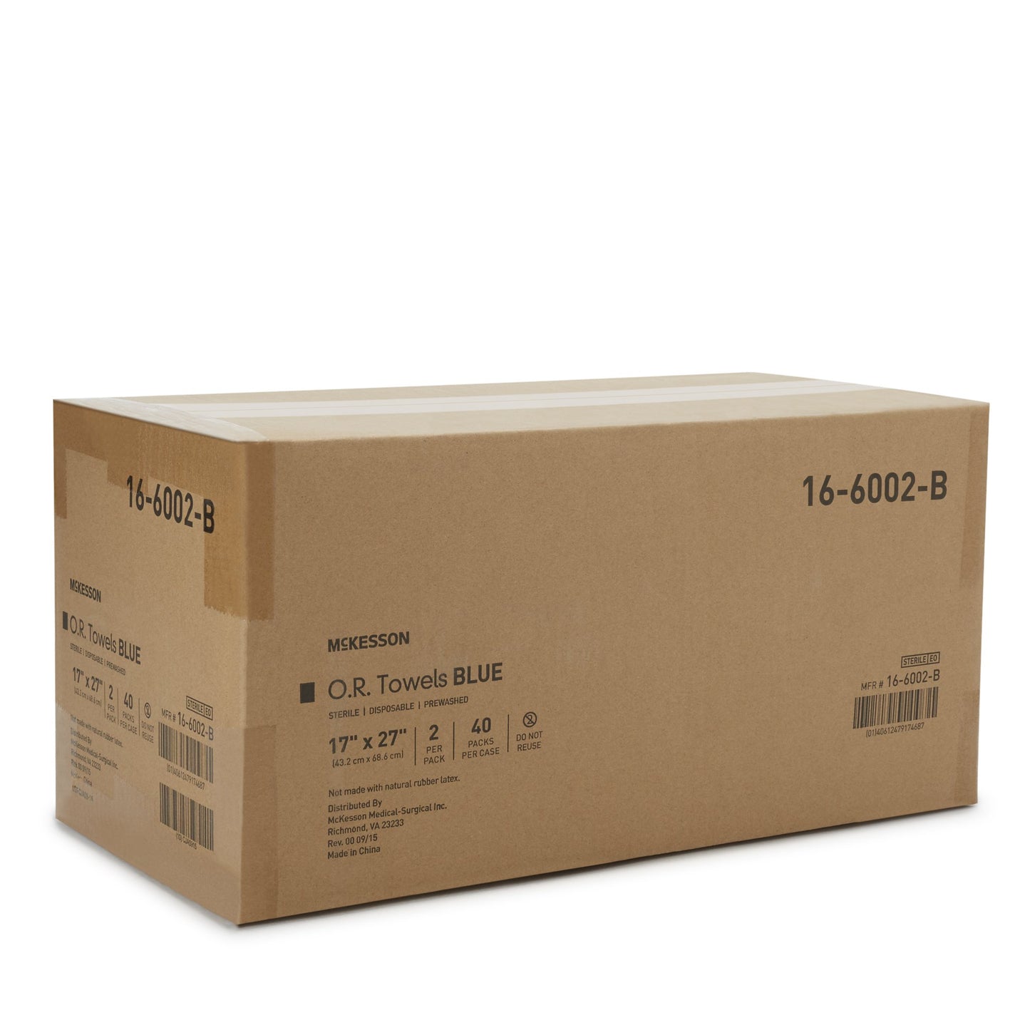 TOWEL, OR STR 2'S BLU (PK=EA 40PK/CS) DISP