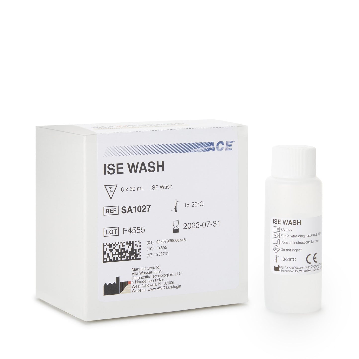 ACE® ISE CAL A ISE Wash Solution for use with Ion Selective Electrode systems