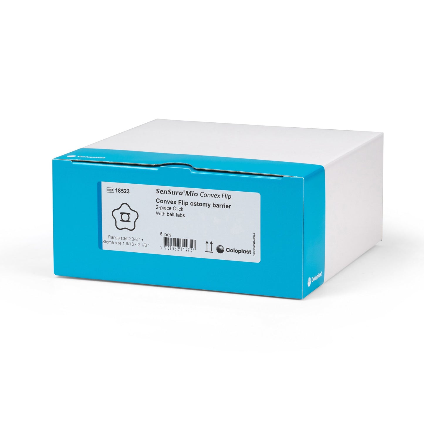 BARRIER, OSTOMY SENSURA MIO CLICK 2PC BLU 1 9/16" (5/BX)