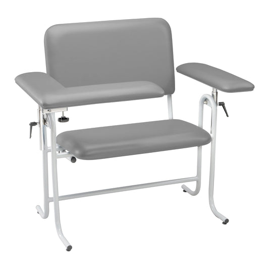 McKesson Blood Drawing Chair with one Straight Arm and one Flip Up Arm