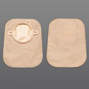 New Image™ Two-Piece Beige Ostomy Pouch, Pre-cut to Fit 44 mm Stomas, Green