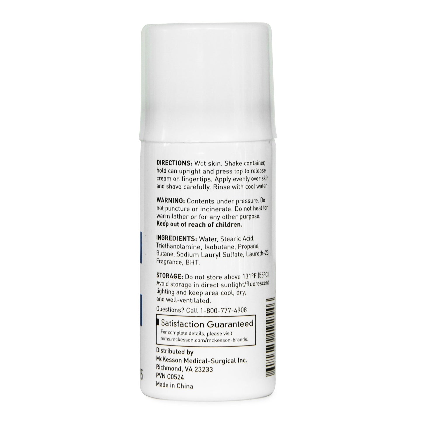 CREAM, SHAVE AEROSOL 1.5OZ (144/CS)