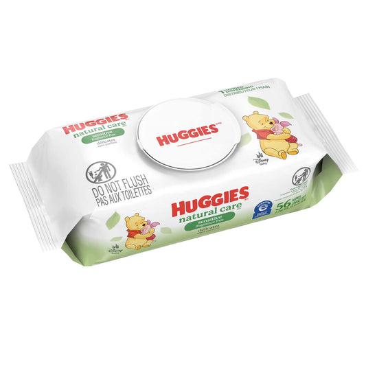 WIPE, WET BABY HUGGIES NAT CARE UNSCNTD (56/PK 8PK AMEKIM
