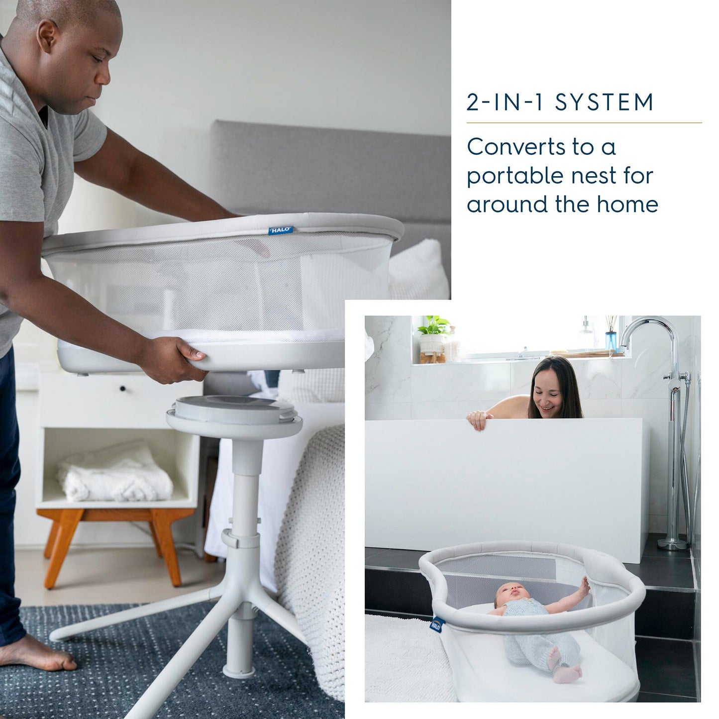 BASSINET, SWIVEL SLEEPER 3.0 DETACHABLE GRY