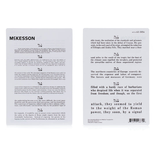 McKesson Jaeger Eye Test Chart